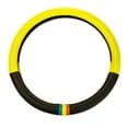 thumbnail image 1 of Universal Spectrum Microfiber Leather Steering Wheel Cover for Cars Trucks SUVs Yellow/Black, 1 of 6