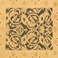 thumbnail image 1 of Ahgly Company Indoor Square Abstract Brown Modern Area Rugs, 8' Square, 1 of 4