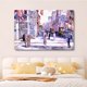 thumbnail image 3 of Póster en lienzo con escena de una calle de ciudad concurrida, decoración para dormitorio, paisaje deportivo, decoración para oficina, regalo, estilo marco, 12 x 18 pulgadas (30 x 45 cm), 3 of 8