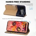 thumbnail image 3 of Compatible with Google Pixel 6 Cute Animals Pattern Wallet Case with Card Slots Flip Cover, 3 of 5