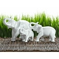 thumbnail image 2 of Abbott Collection Ceramic Elephant Figurine, White (Large), 2 of 2