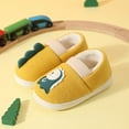 thumbnail image 2 of XIYON Toddler Slippers Winter Warm Fuzzy Shoes Indoor Outdoor Kids Dinosaur Design Cozy Comfortable Toddler Slippers For Girls And Boys 5.5-6 Years, 2 of 6