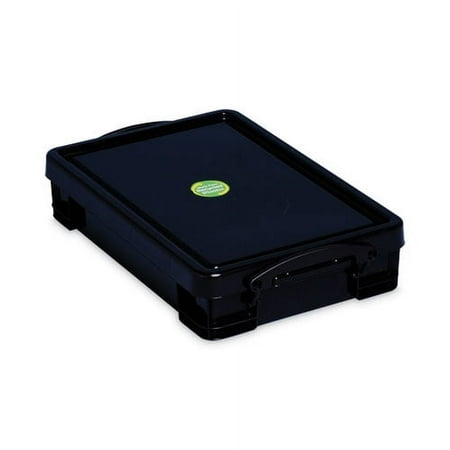 UPC: 5060231632482 | 4.23 Qt. Latch Lid Storage Tote 15.55 x 10.04 x 3.46 Solid Black