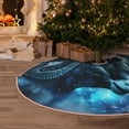 thumbnail image 5 of Lukts Celestial Ram Night Sky Print Color Life Christmas Tree Skirt, Winter Holiday Tree Mat Decoration ,Can be Used as A Shawl-48", 5 of 6