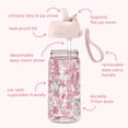 thumbnail image 4 of Bentgo Kids Water Bottle - Leak-Proof, Durable Tritan PFAS- & BPA-Free 15 fl oz, Kids/Toddlers Ages 3+ for School & Sports; Bite & Sip Spout, Carrying Handle, Dishwasher Safe (Ballet and Bows), 4 of 8