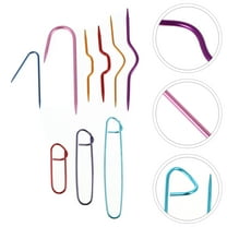 Omeite Knitting tool set auxiliary tools (U-shaped needle   twist needle   anti-drop pin with random colors) 9pcs