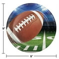 thumbnail image 2 of Football Party Round Paper Plates 8 Count for 8 Guests, 2 of 3