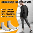 thumbnail image 7 of Yacht & Smith Mens Cotton Ankle Socks, Low Cut No Show Athletic Socks (12 Pack B Quarter Ankle), 7 of 7