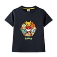 thumbnail image 3 of Camiseta de Pokémon Anime para niños, 100% algodón, ropa de verano para niños, figura de Anime, camiseta gráfica de Pikachu, regalo de cumpleaños para niño y niña, 3 of 5