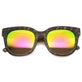 thumbnail image 2 of Womens Horn Rimmed Sunglasses With UV400 Protected Mirrored Lens 9962, 2 of 6