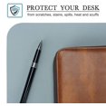 thumbnail image 3 of Table Pad, Desk Pad, 70 * 35cm Pu Leather Table Pad, Laptop Table Pad, Double-Sided (Light Blue / Silver), 3 of 4