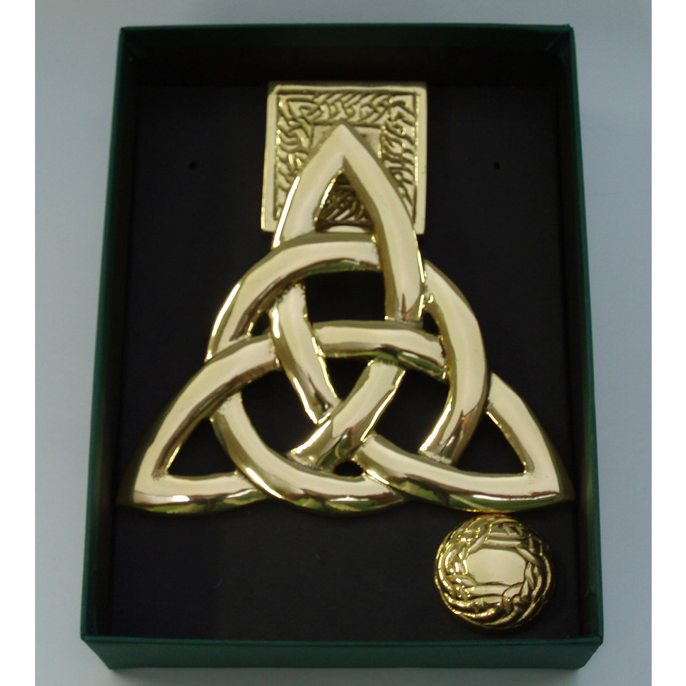 Robert Emmet Co. Irish Brass Trinity Knot Door Knocker
