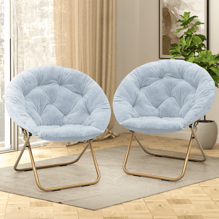 Magshion Comfortable & Foldable Cozy Faux Fur 2pc Saucer