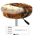thumbnail image 4 of KLL Cartoon Cheetah With Attitude Round Bar Chair Cushion Cover 14 inch ,Bar Stool Protector with Elastic, Soft Washable, 4 of 6