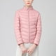 thumbnail image 1 of Parkas de manga larga para mujer, chaqueta de plumón con cuello alto y cremallera, ligera y versátil, con bolsillos, para invierno, de algodón., 1 of 9
