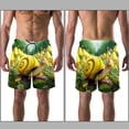 thumbnail image 3 of luoweisi Men's Beach Shorts Quick Dry Swim Trunks with Mesh Lining Snails XL, 3 of 5