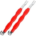thumbnail image 1 of 2Pcs Electrical Terminal Connector Automotive Separator Removal Tool Disconnect Kits Universal Extraction Device Multi Functional for Car Auto Truck Most Vehicles System（Red）, 1 of 7