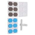 thumbnail image 4 of Amortiguadores de tambor de silicona, 3 hojas de silicona, almohadillas silenciosas para tambor, silenciadores de batería de alta capacidad, 4 of 8