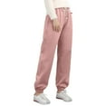 thumbnail image 3 of Women's Solid Color Winter Elastic Waistband With And Drawstring Casual Sports Pants Trousers Pants Women Women's Casual Pants with Pockets Womens on Pants Casual Work Womens Casual Pants with Pockets, 3 of 6