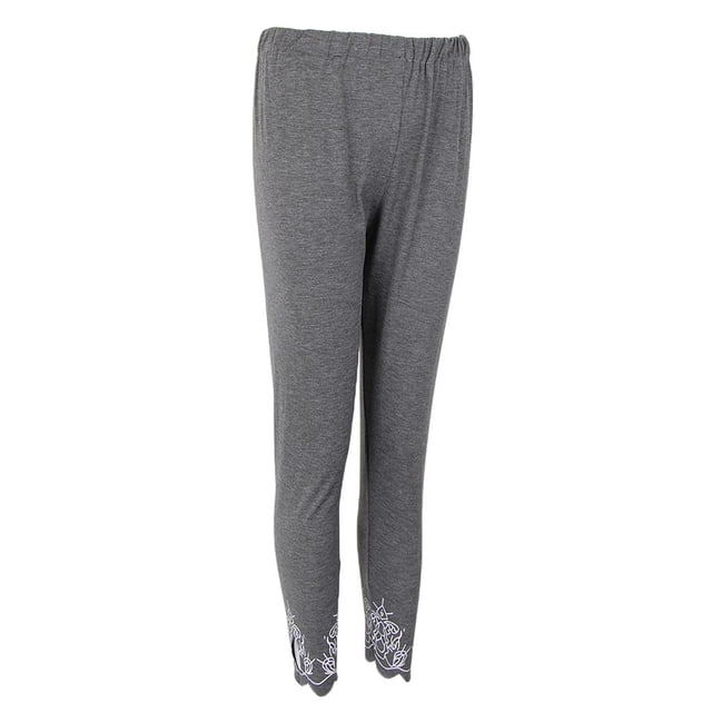 Polainas De Sólido De Las Mujeres Baoblaze Polainas De Yoga Con Pantalones De Fitness Más Tamaño Gris L
