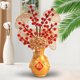 thumbnail image 3 of Contenedor de flores secas / Florero / Jarrón moderno de resina con diseño de dragón Oro, 3 of 7