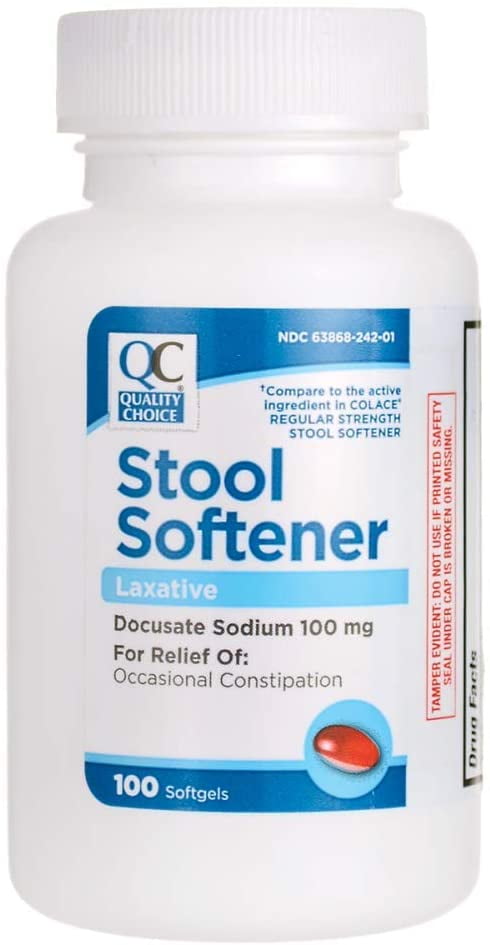 Quality Choice Stool Softener Laxative 100 Softgels