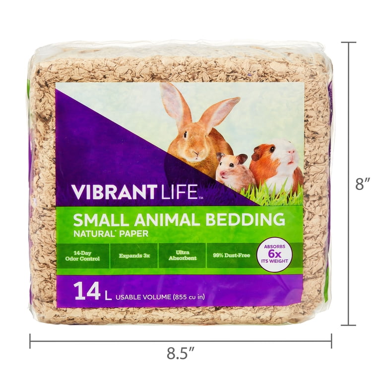 Vibrant Life Small Animal Bedding, Natural Brown Paper, 14L photo 6