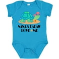 thumbnail image 3 of Inktastic Nana and Papaw Love Me Grandchild Turtle Boys or Girls Baby Bodysuit, 3 of 5