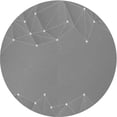 thumbnail image 1 of Ahgly Company Indoor Round Patterned Dark Gray Area Rugs, 7' Round, 1 of 6