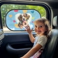 thumbnail image 3 of Yuyamidu Dachshund Car Sunshade Doughnut Car Window Shades 2 Pcs Blue Rear Side Window Sunshade Auto Interior Accessories Universal for Sedan Truck SUV, 3 of 7