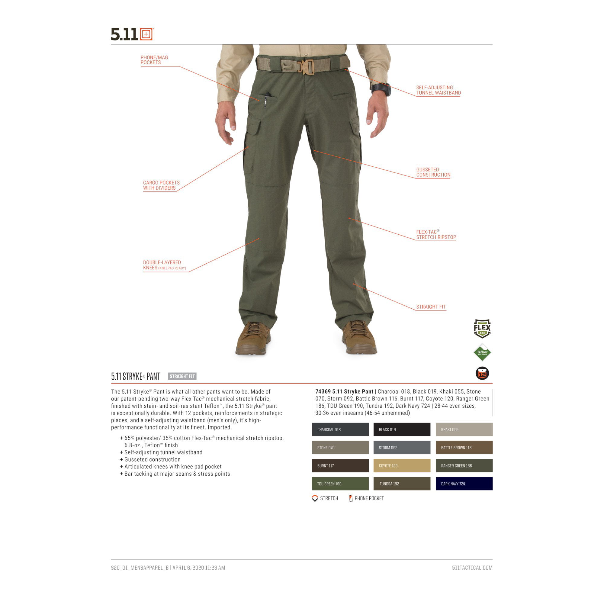 5.11 Tactical Men's Stryke Operator Uniform Pants w/Flex-Tac Mechanical  Stretch, Style 74369 : Buy Online at Best Price in KSA - Souq is now  : Fashion