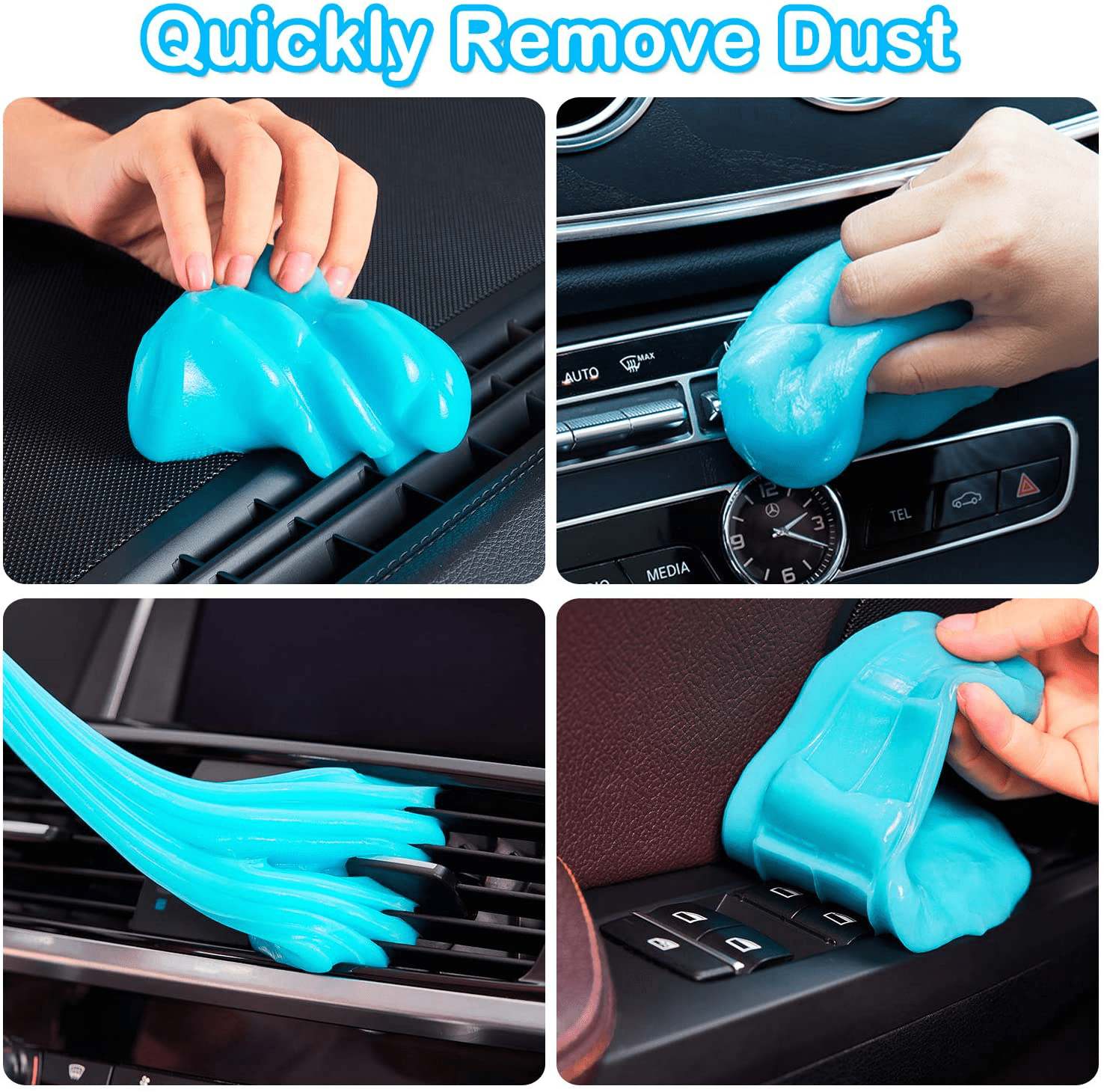 Car Cleaning Gel,2 Pack Cleaning Gel for Car Detail Tools,Car Crevice Cleaner,Universal Auto Dust Keyboard Cleaner Automotive Interior Cleaning Sticky Mud Detail Tools for Laptop,Car Vent,Office Home 