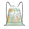 thumbnail image 1 of Fotbe Books Pattern Drawstring Backpack, Gym Bag, Lightweight Backpack, Water-Resistant Bag Travel Sports Backpack, Fitness Bag, Yoga Bag-Medium, 1 of 6