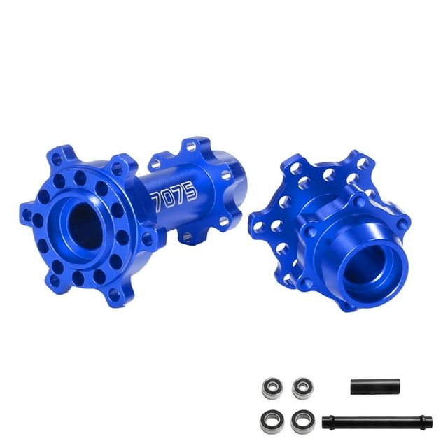MesaSe Aluminum Alloy Front & Rear Wheel Hex Hubs Set for Losi 1/4 Promoto-MX Motorcycle RTR Durable and Heat Dissipation Effect