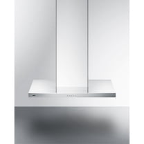 30" wide European style convertible wall-mount range hood in stainless steel