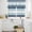Haze blue light blue, variant on Navy Beige Striped Kitchen Curtains Sets for Windows 36 Inch Length, Gradient Geometric Blue White Rod Pocket Window Treatments Tier Curtains and Valances Set for Bedroom/Bathroom