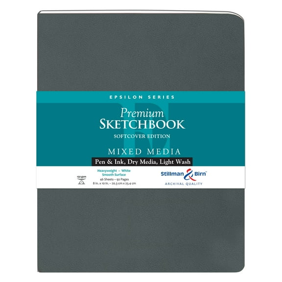 Stillman & Birn Epsilon Series Premium Soft-Cover Sketchbook, 8" x 10"