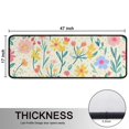 thumbnail image 5 of Kitchen Rugs Sets Of 2,Pioneer Flower Floral Print Pattern Anti Fatigue Kitchen Mat Rugs Non Slip Washable,Decorative Kitchen Floor Mats for Kitchen,Sink,Laundry,17"x47"+17"x47", 5 of 5