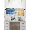 thumbnail image 5 of Valances for Windows Abstract Mottled Texture Rod Pocket Cafe Window Treatments Valance Curtains for Kitchen Bathroom Laundry Basement Windows 60"x14", 5 of 9
