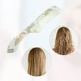 thumbnail image 3 of Unique Bargains 1 Pcs Women Handheld Wide Tooth Comb for Curly Thick Wavy Straight Hair White and Amber, 3 of 6