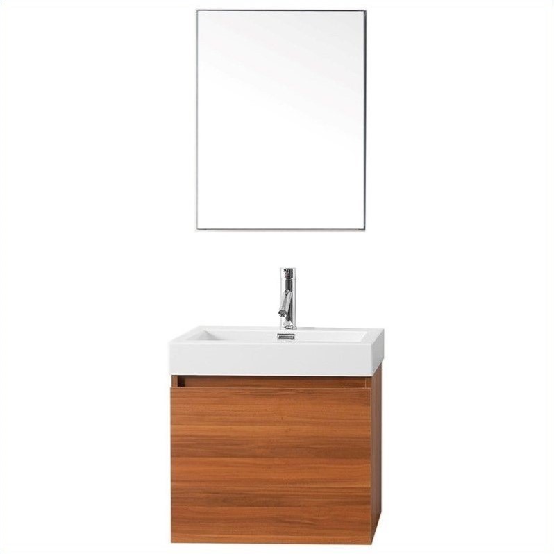 Virtu USA Zuri 23" Single Bathroom Vanity in Plum