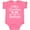 Hot Pink, variant on Inktastic Grandma is My Valentine Boys or Girls Baby Bodysuit