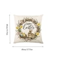 thumbnail image 3 of Easter Decorations，Easter Bunny And Chick Patterned Egg Print Cushion Sofa And Bedroom Decorative Pillow, 3 of 6