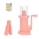 thumbnail image 1 of Yuarrent Mini máquina de tejer con manivela, construcción de acero inoxidable ABS, tensión de hilo estable, carro de tejer con manivela Artesanía rosa, 1 of 5
