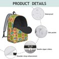 thumbnail image 4 of Pioneer Flower Floral Print Pattern Backpack for School, Cute School Bag with Adjustable Shoulder Straps and Padded Back, 15.7"x11.8"x5.5", 4 of 5
