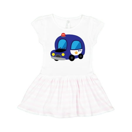 

Inktastic Policeman Cute Police Car Gift Toddler Girl Dress