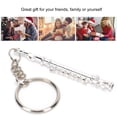 thumbnail image 4 of Flute Keychain Metal Key Ring Gift Decoration Musical Instrument Ornament Silver, 4 of 5