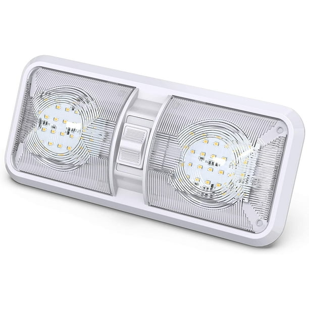 Luz LED XianweiShao Techo Doble Cúpula 12V CC 6000-6500K