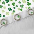 thumbnail image 4 of Manfei Green White Black Out Curtains,St.Patrick Day Curtains Pack of 2 (42x63 Each),Lucky Four Leaf Clover Bedroom Curtains For Girls,Breathable Home Decor, 4 of 6