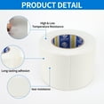 thumbnail image 6 of 3.15"x0.04"x32.81ft White EVA Foam Weatherstrip Repair Tape Adhesive Tape Sealing Strip Tape, 6 of 6